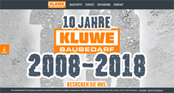 Desktop Screenshot of kluwe-baubedarf.de